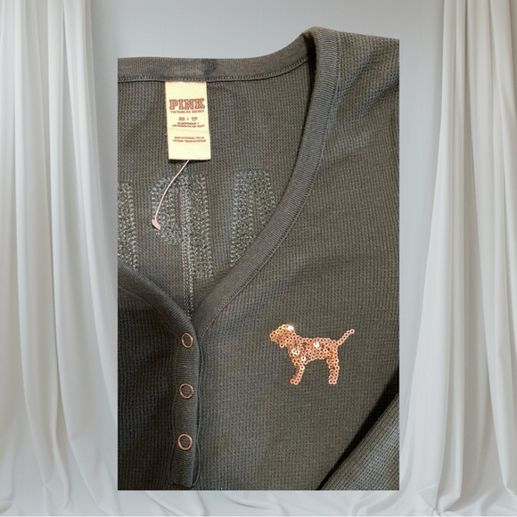 Green Holiday Jumpsuit with Gold Lettering - Picture 7 of 12